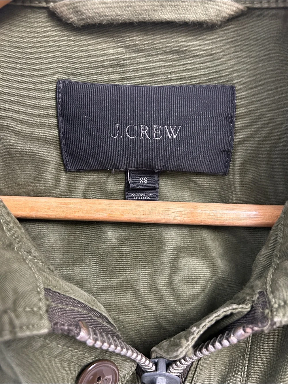 J. Crew Olive Green Field Military Drawstring Utility Jacket